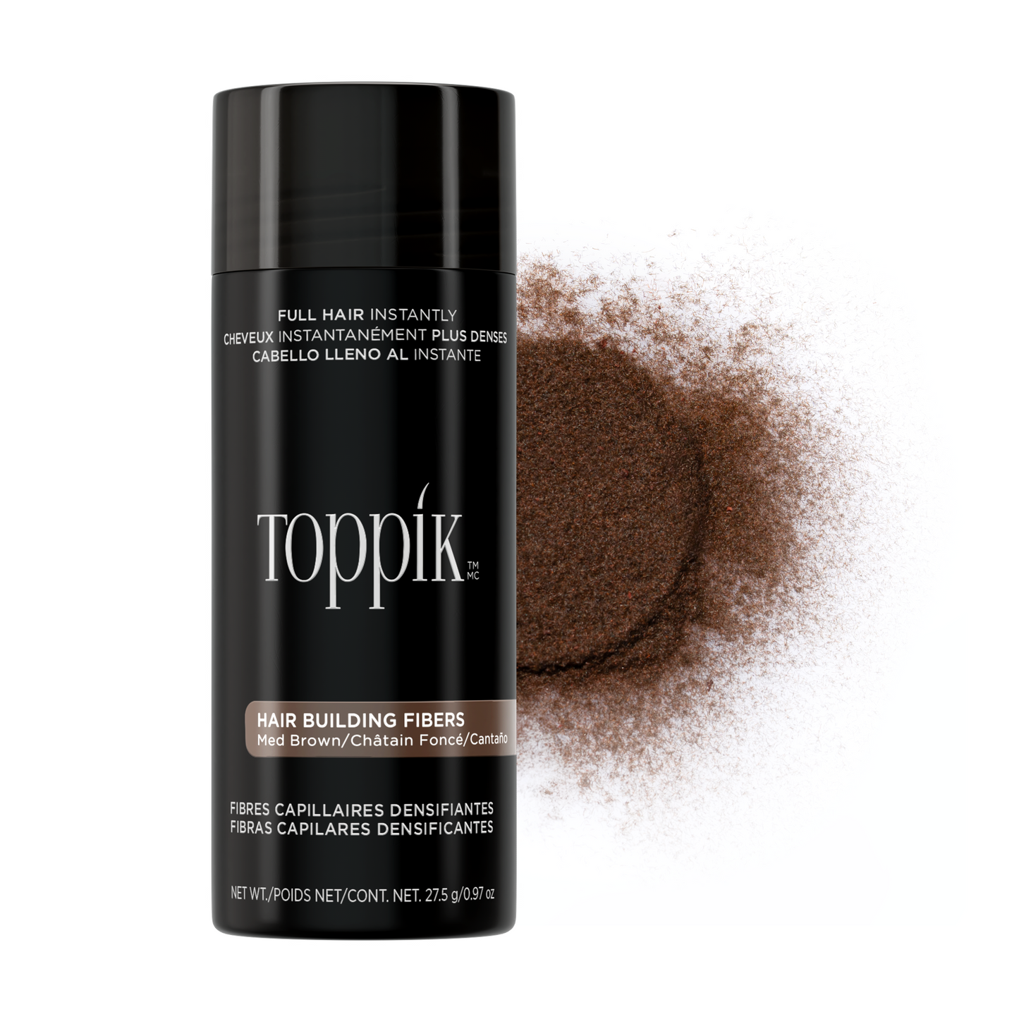 Medium Brown Hair Building Fibres