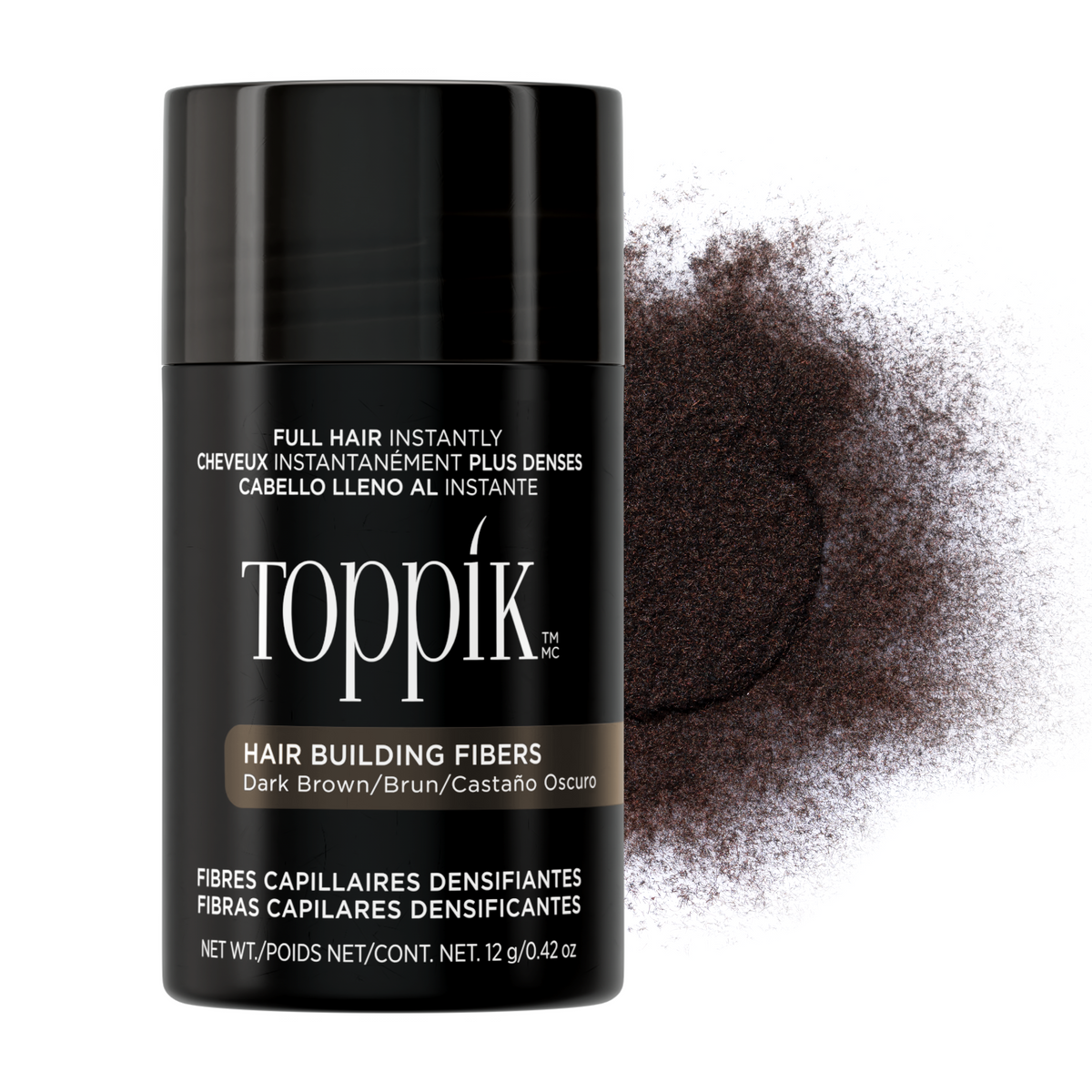 Dark Brown Hair Building Fibres