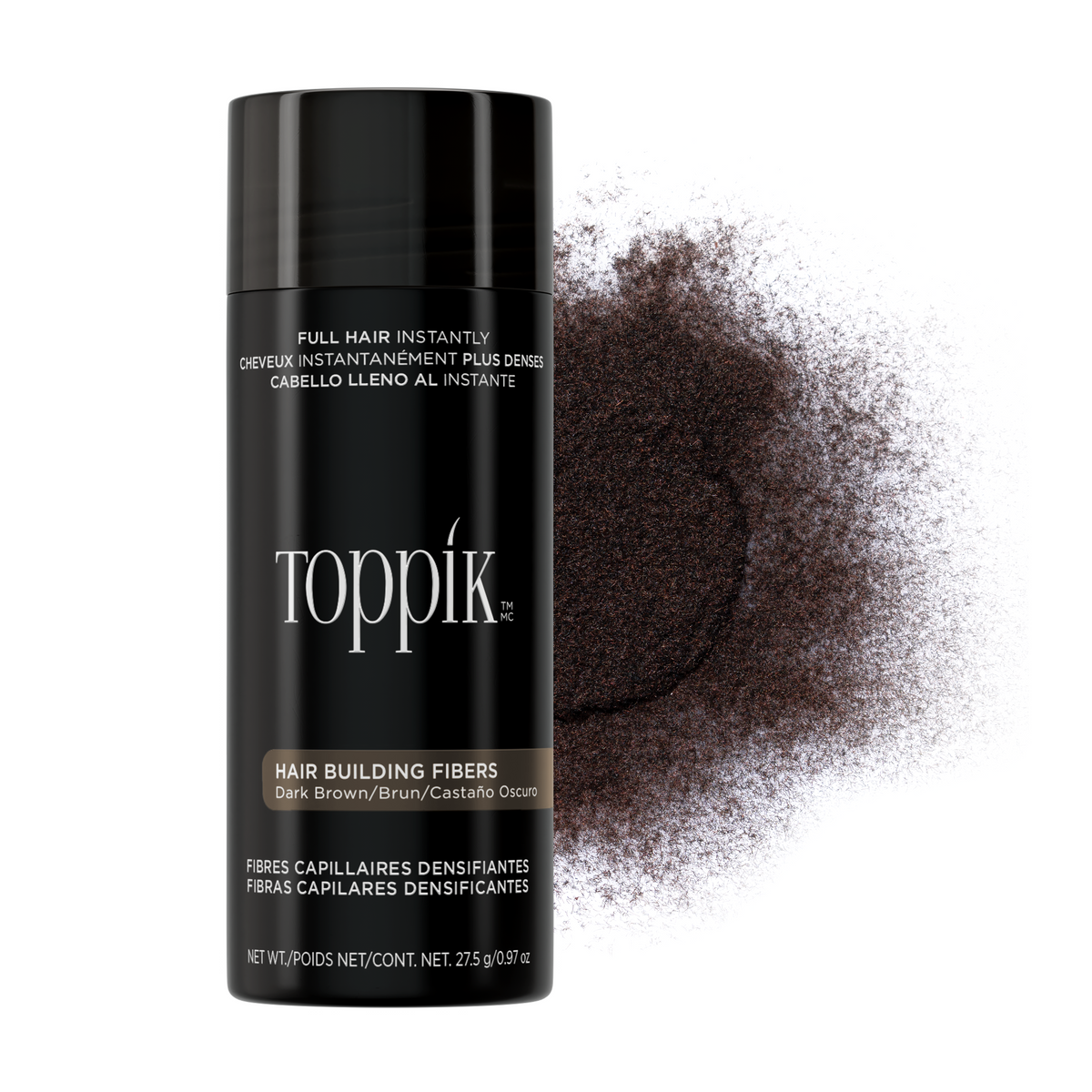Dark Brown Hair Building Fibres