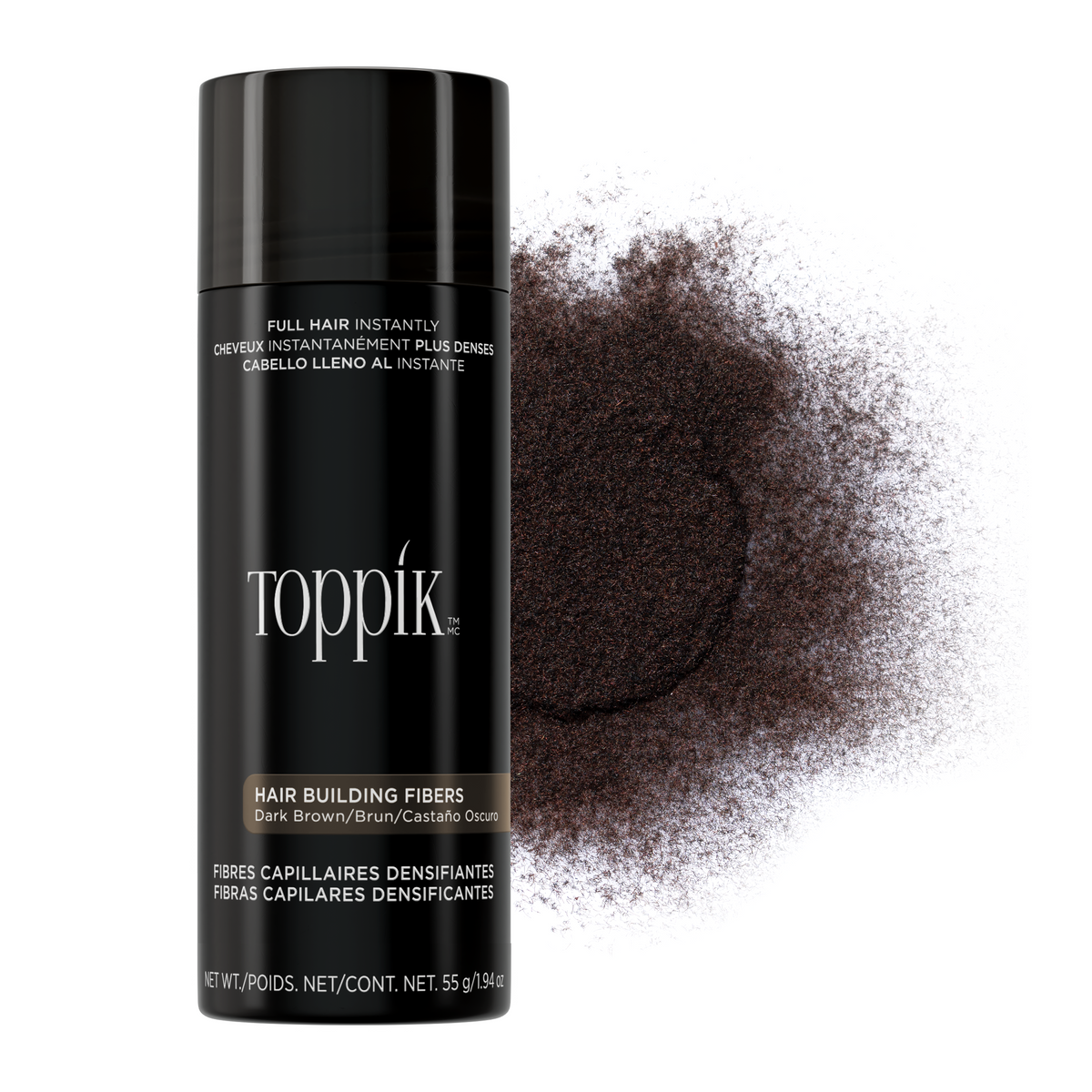 Dark Brown Hair Building Fibres