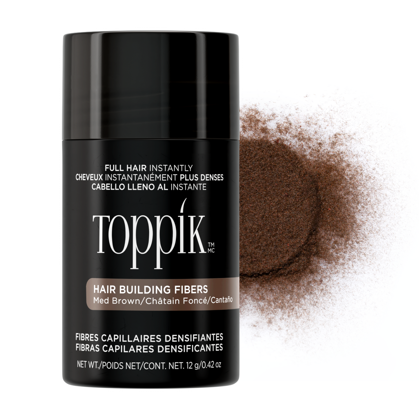 Medium Brown Hair Building Fibres