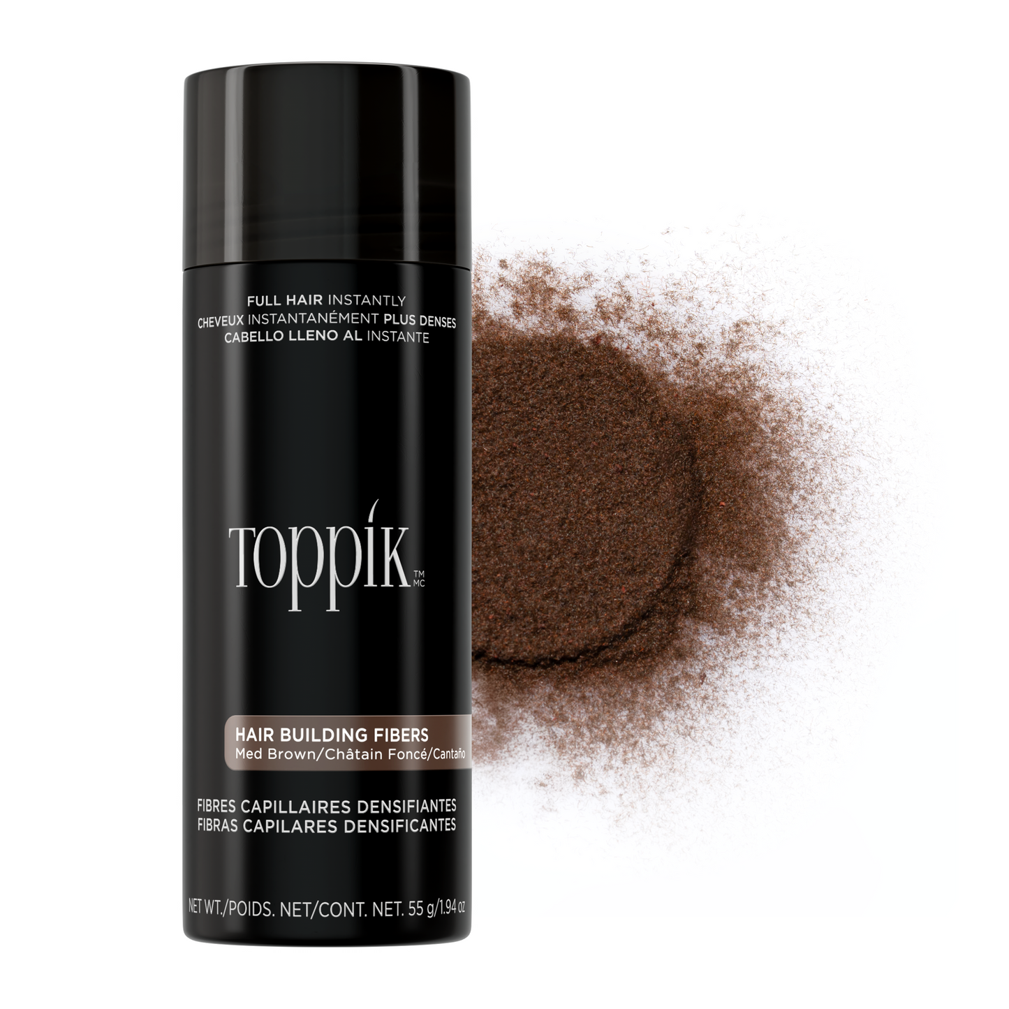 Medium Brown Hair Building Fibres