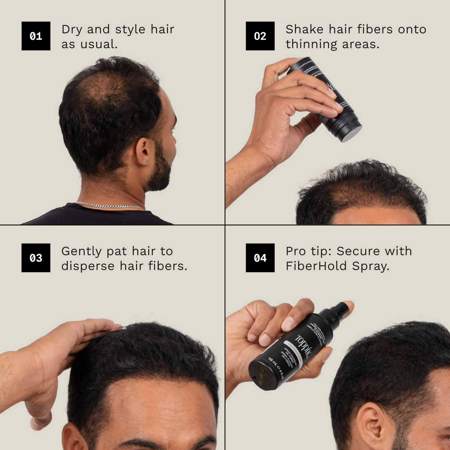 Light Brown Hair Building Fibres